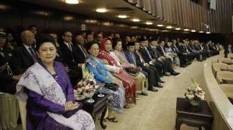 Presiden SBY menghadiri Sidang Paripurna di gedung DPR/MPR RI, Jumat (15/8). [Rumgapres/Abror]