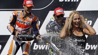 Pedrosa Juarai GP Brno, Rossi Singkirkan Marquez dari Podium