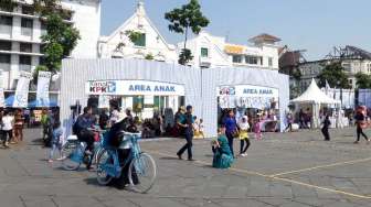 Tersedia pula Arena Anak di acara peluncuran TV streaming KPK di Kota Tua, Jakarta, Minggu (17/8/2014). [Suara.com/Dwi Bowo Raharjo]