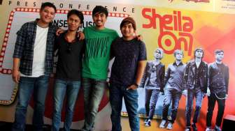 Grup band Sheila On 7 di Jakarta, Rabu (27/8). [Antara/Teresia May]