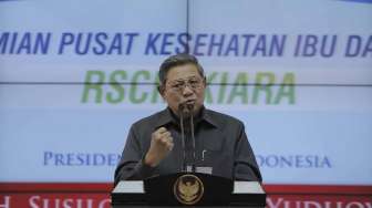 Presiden SBY meresmikan Rumah Sakit Ibu dan Anak di RSCM Jakarta, Selasa (9/9). [Rumgapres/Abror]