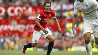 Bertandang ke Leicester, MU Pasang Falcao Sejak Menit Awal