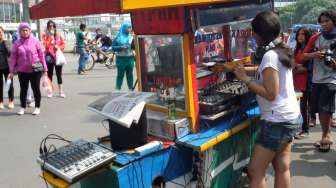 Waw, Ada Ketoprak DJ di Car Free Day