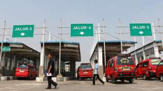 Suasana terminal Pulogebang Jakarta Timur yang diklaim Pemprov DKI, terminal termegah di Asia Tenggara. [suara.com/Rengga Satria]