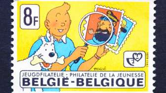 Perangko Tintin di Pulau Komodo Diluncurkan di Belgia