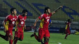 Final Indonesian Super League U-21 di Stadion Si Jalak Harupat, Kabupaten Bandung, Jawa Barat, Minggu (19/10).