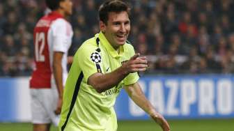 Messi Bawa Barca ke 16 Besar Liga Champions