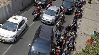 Dilarang ke Thamrin, Motor Parkir di 12 Titik Ini