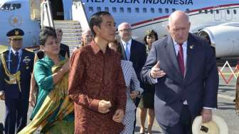 Presiden Jokowi Tiba di Brisbane