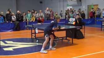 VIDEO: Lihat Aksi Pemain Ping Pong yang Kalah Ini