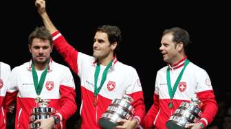 Menangi Piala Davis, Federer Puji Rekan-rekannya