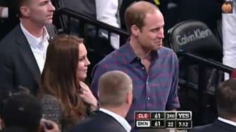 VIDEO:  Pangeran William dan Kate Midleton Terpana Lihat NBA