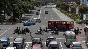 Larangan Motor di Thamrin