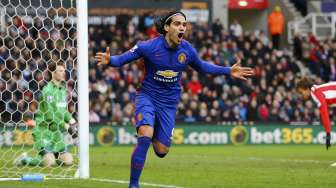 Batalkan Kemenangan Stoke, Falcao Selamatkan MU
