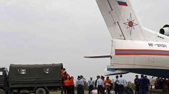 Jet Amfibi Rusia Mendarat di Pangkalan Bun