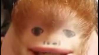 VIDEO: Lelaki Bentuk Dagunya Jadi Wajah Ed Sheeran
