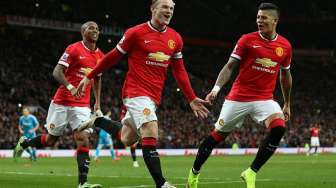 Dua Gol Rooney Bungkam Sunderland