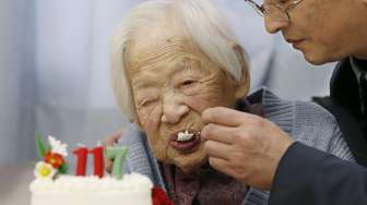 VIDEO: Begini Perayaan Ulang Tahun ke-117 Orang Tertua di Dunia