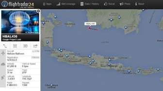 Wow, Balon Internet Google Terbang di Atas Laut Jawa