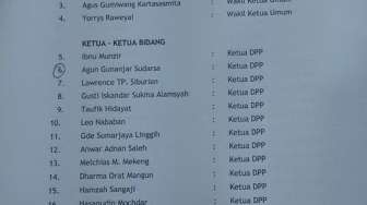 Ini Wujud Surat Kemenkumham Sahkan Pengurus Golkar Kubu Agung