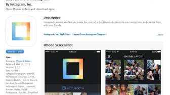 Instagram Kini Punya Aplikasi Khusus untuk Kolase Foto