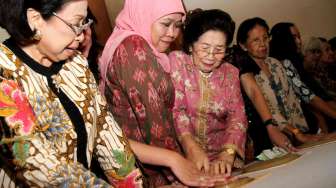 Kemensos gelar aksi 1000 Cap Telapak Tangan. [Suara.com/Oke Atmaja]