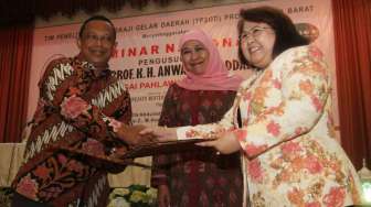 Kemensos gelar aksi 1000 Cap Telapak Tangan. [Suara.com/Oke Atmaja]