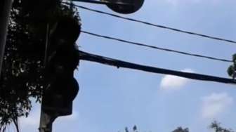 VIDEO: Lampu Lalu Lintas Mati, Mobil Tabrak Motor