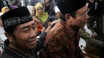 Pengadilan Negeri Jakarta Selatan menolak permohonan pencabutan status tersangka Suryadharma Ali dalam kasus dugaan korupsi dana haji Kementerian Agama, (8/4). [Suara.com/Oke Atmaja]