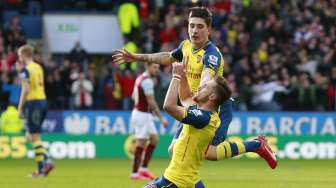 Tekuk Burnley, Arsenal Bertahan di Posisi Kedua