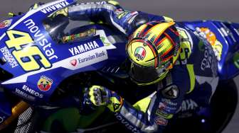 Pebalap asal Italia Valentino Rossi menjuarai MotoGP Argentina 2015, Senin (20/4) WIB.