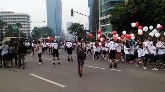 Polisi Bersepatu Roda Ikut Ramaikan Car Free Day