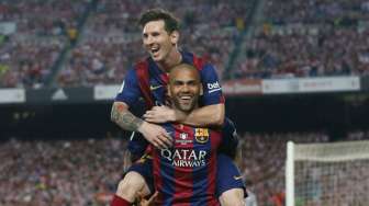 Wah, Alves Berharap Messi Absen Lawan Brasil