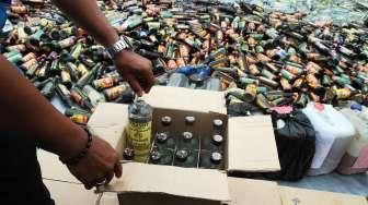 Polres Selatan Musnahkan Miras
