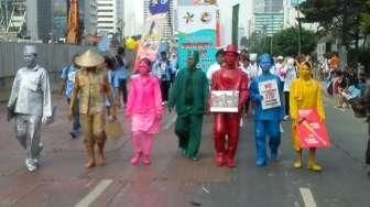 Demo Hapus Pekerja Anak Digelar di Bundaran HI