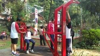 Asyik, Taman Langsat Kini Dilengkapi Fasilitas "Outdoor Gym"