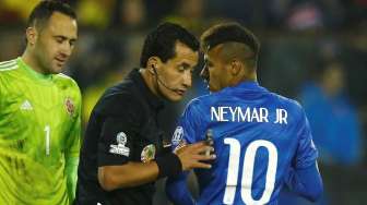 Kartu Merah Pertama Neymar Bersama Timnas Brasil