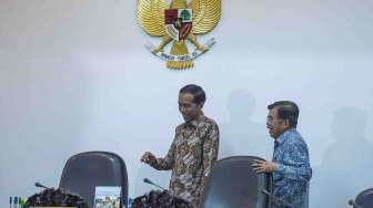 Jokowi dan Jusuf Kalla Buka Puasa Bersama di Mabes Polri