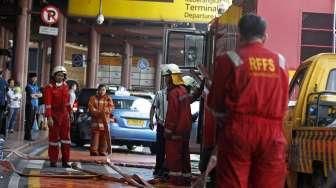 Terminal 2E Bandara Soekarno-Hatta Kebakaran