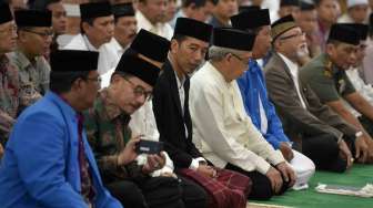 Jokowi Salat Id di Aceh