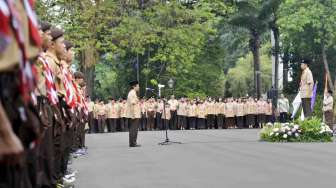 Jokowi Lepas Kontingen Pramuka