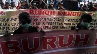 Aksi Buruh di KPK