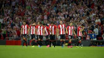 Pemain Athletic Bilbao rayakan gol ke gawang Barcelona di ajang Piala Super Spanyol (15/8) [Reuters/Vincent West]