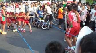 Meriahkan HUT RI, Siswa Sepakbola Bonansa Solo Punya Cara Lucu