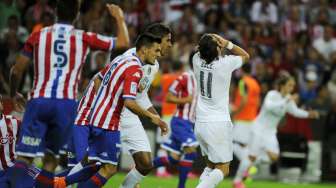 Real Madrid ditahan imbang Sporting Gijon tanpa gol di El Molinon Stadium, Senin (24/8).