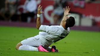 Real Madrid ditahan imbang Sporting Gijon tanpa gol di El Molinon Stadium, Senin (24/8).