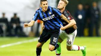Babak Pertama, Inter vs Milan Masih Imbang