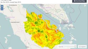 Sore Ini Terdeteksi 100 Hot Spot di Sumatera, Riau Ada 19