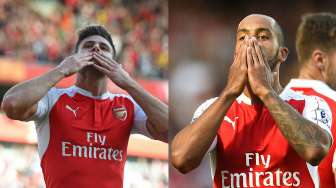 Kenapa Giroud dan Walcott Nggak Pernah Main Bareng?