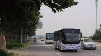 Diam-diam, Cina Sukses Bikin Bus yang Bisa Mengemudi Sendiri